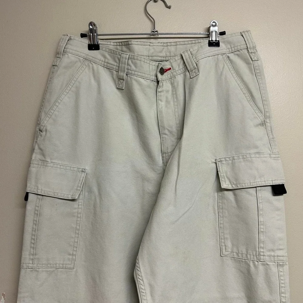 The North Face A5 Cream Baggy Cargo Hiking Pants Vintage 00s Mens 32x31